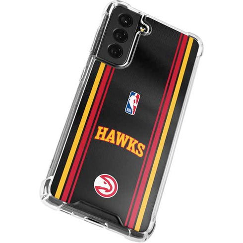NBA Atlanta Hawks Jersey Galaxy S21 FE Clear Case